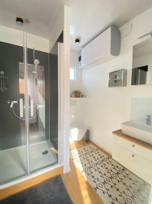 Tiny Haus Straussenblick 2 Villa บาด ฟาลลิงบอสเทล ภายนอก รูปภาพ